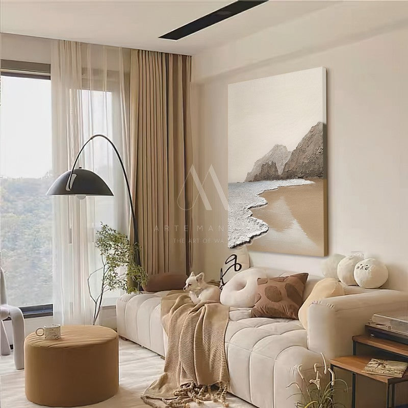 Gentle Tide Modern Oil Painting