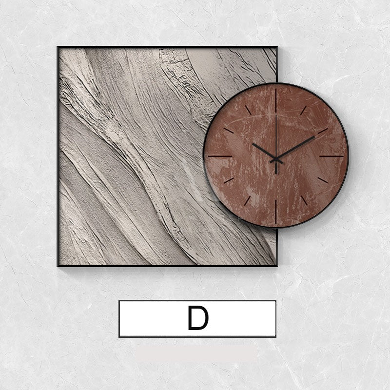 Etched In Time Minimalist Wall Art Clock