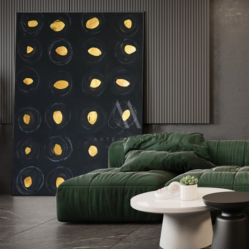 Golden Spirit Minimalist Wall Art