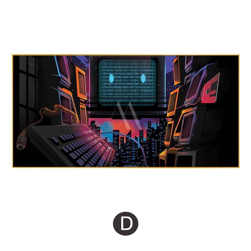 Hyperreal Cyberpunk Wall Art