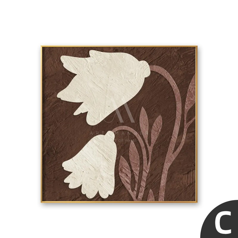 Rainbow Trees Modern Floral Wall Art