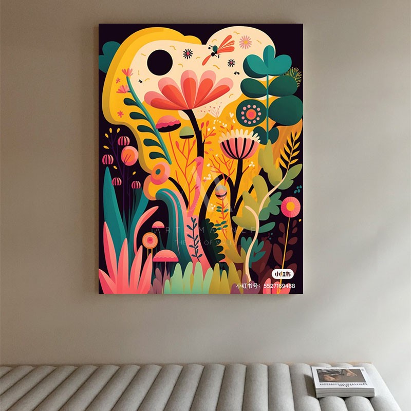 The Birth of Nature Modern Floral Wall Art