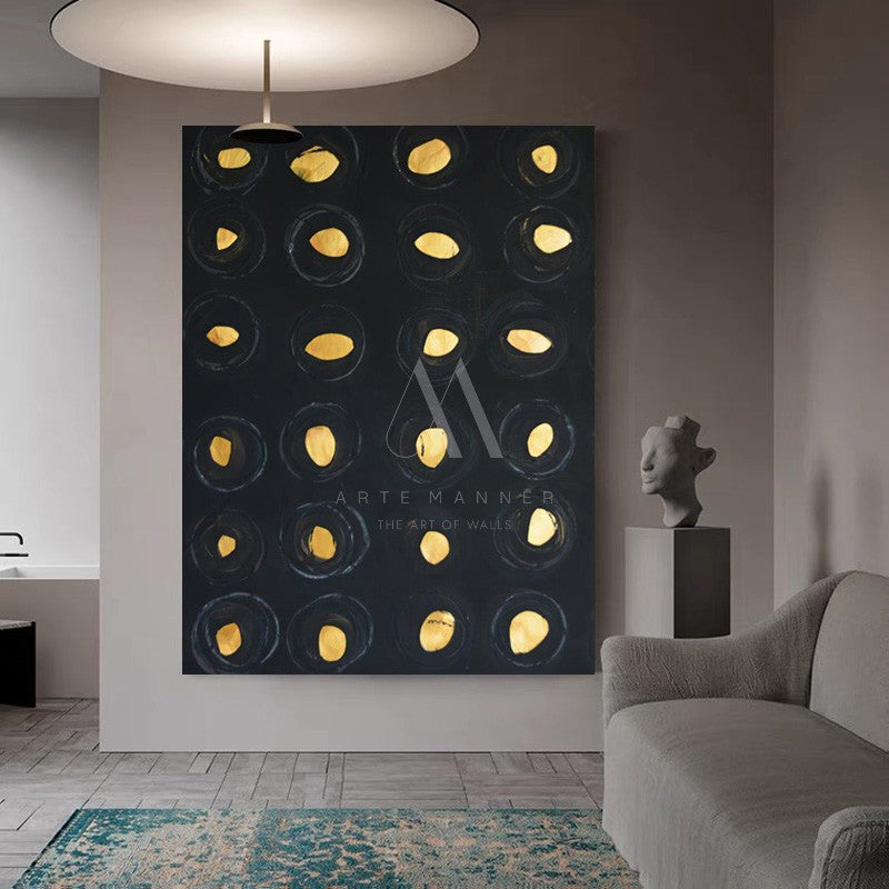 Golden Spirit Minimalist Wall Art