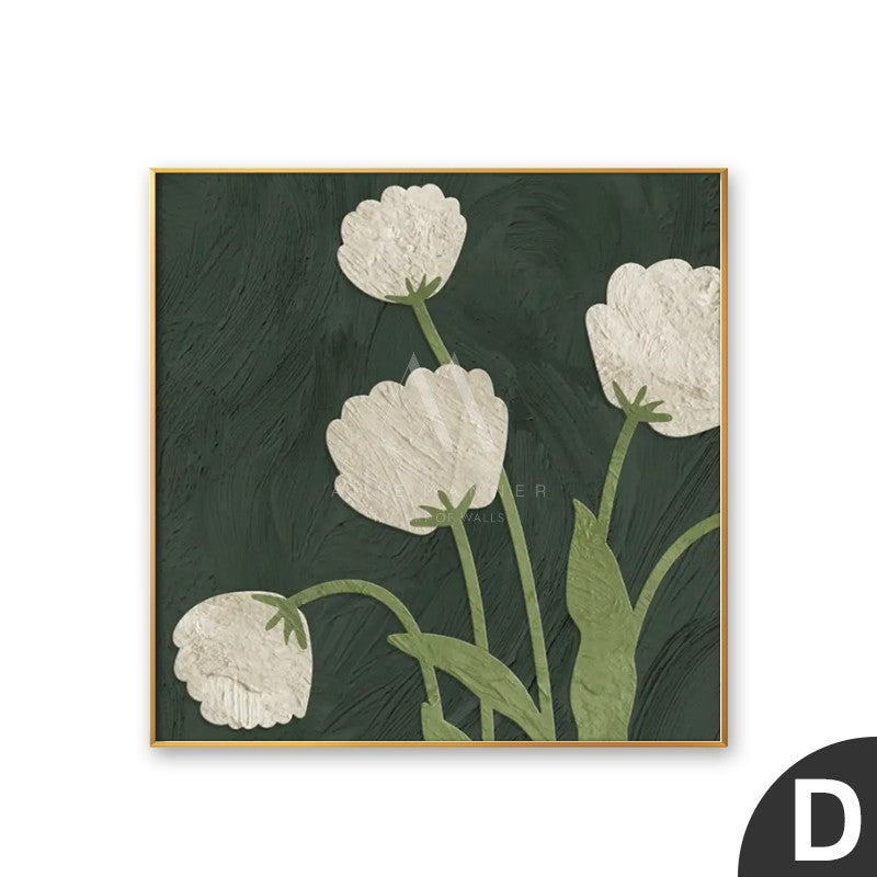 Rainbow Trees Modern Floral Wall Art