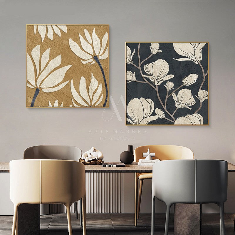 Rainbow Trees Modern Floral Wall Art