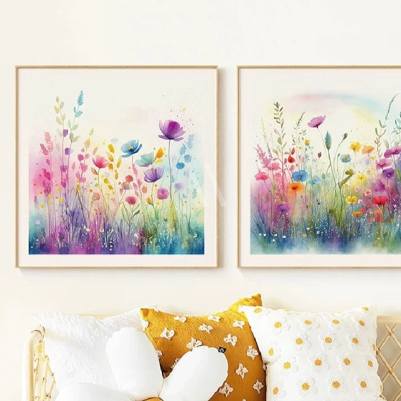 Poppy Field Modern Wall Art