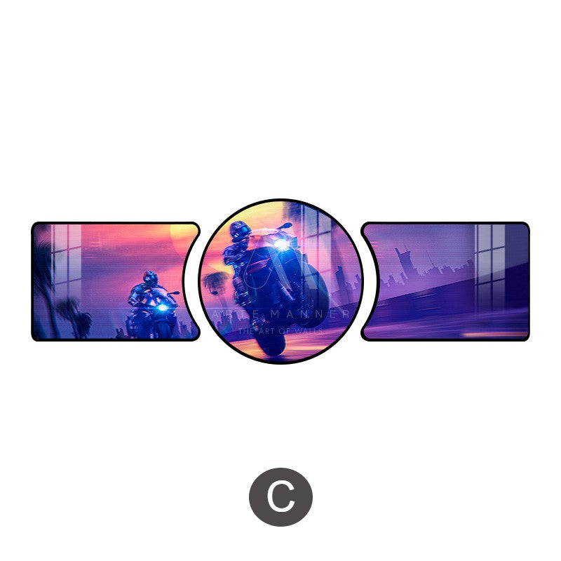 Steampunk Cyberpunk Wall Art (Set of 3)