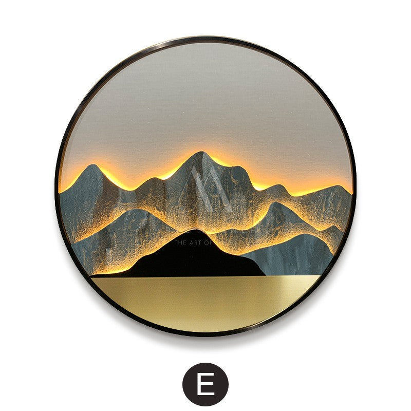 The Battle of the Mountain Modern 3D LED Wall Art