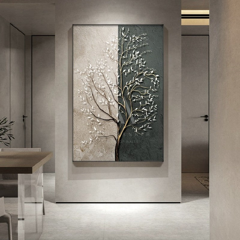 Winter Blossom Wabi Sabi 3D Wall Art