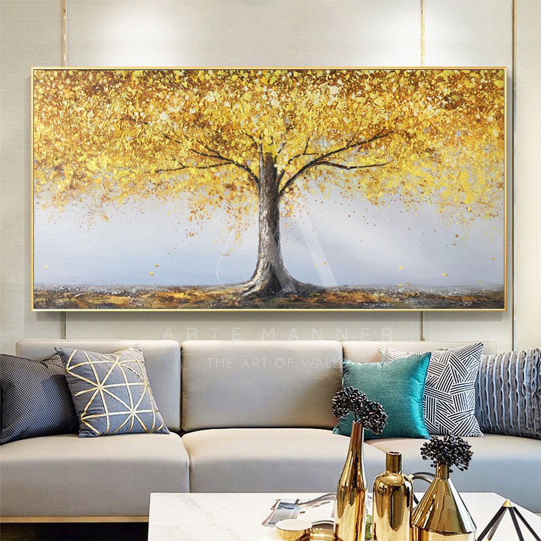 Golden Spirit Modern Oil Painting