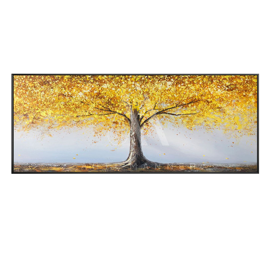 Golden Spirit Modern Oil Painting