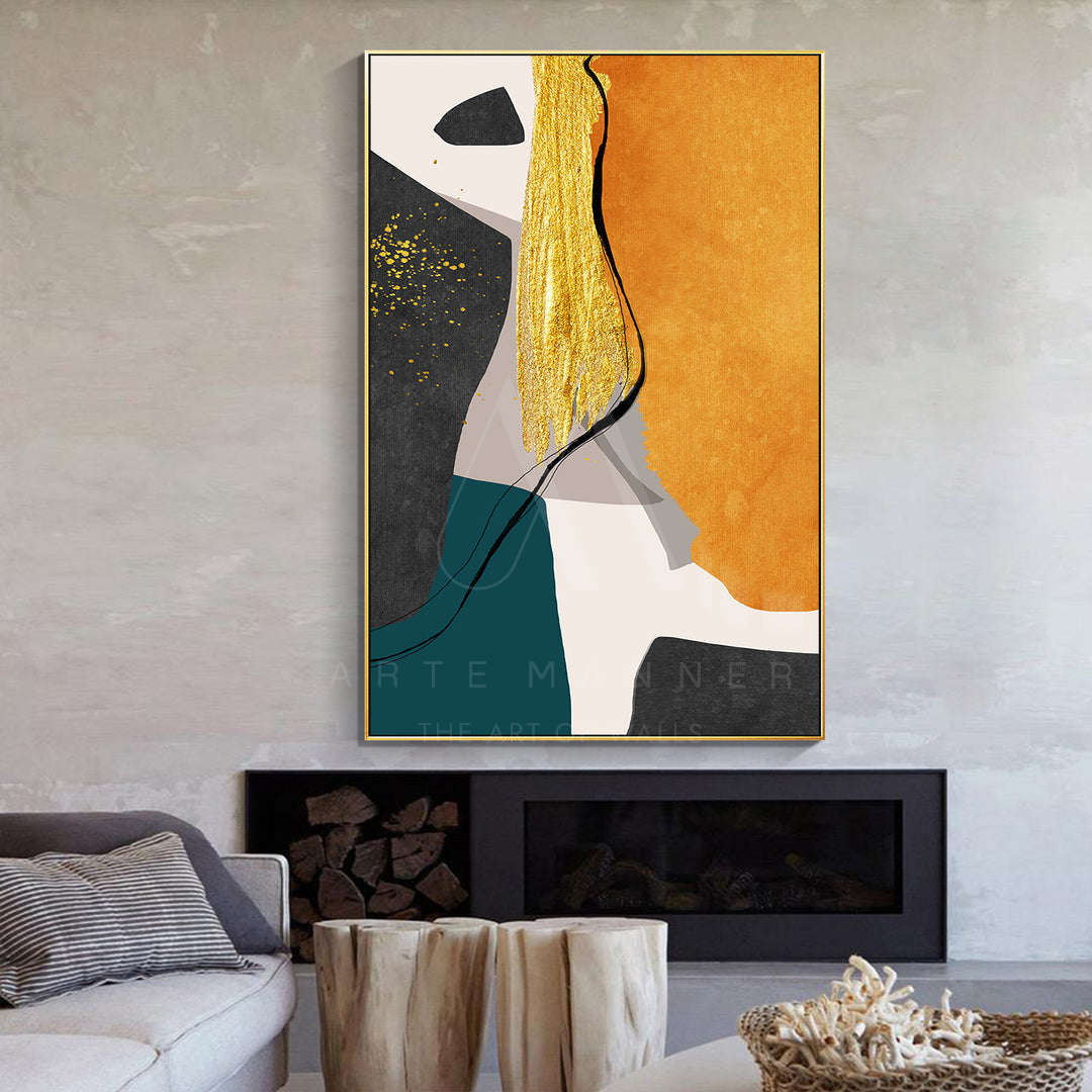 Gold Delight Abstract Wall Art