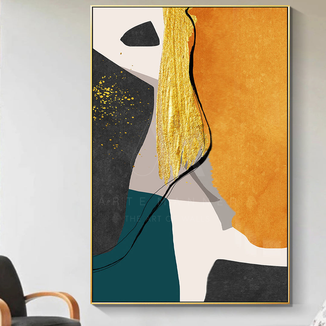 Gold Delight Abstract Wall Art
