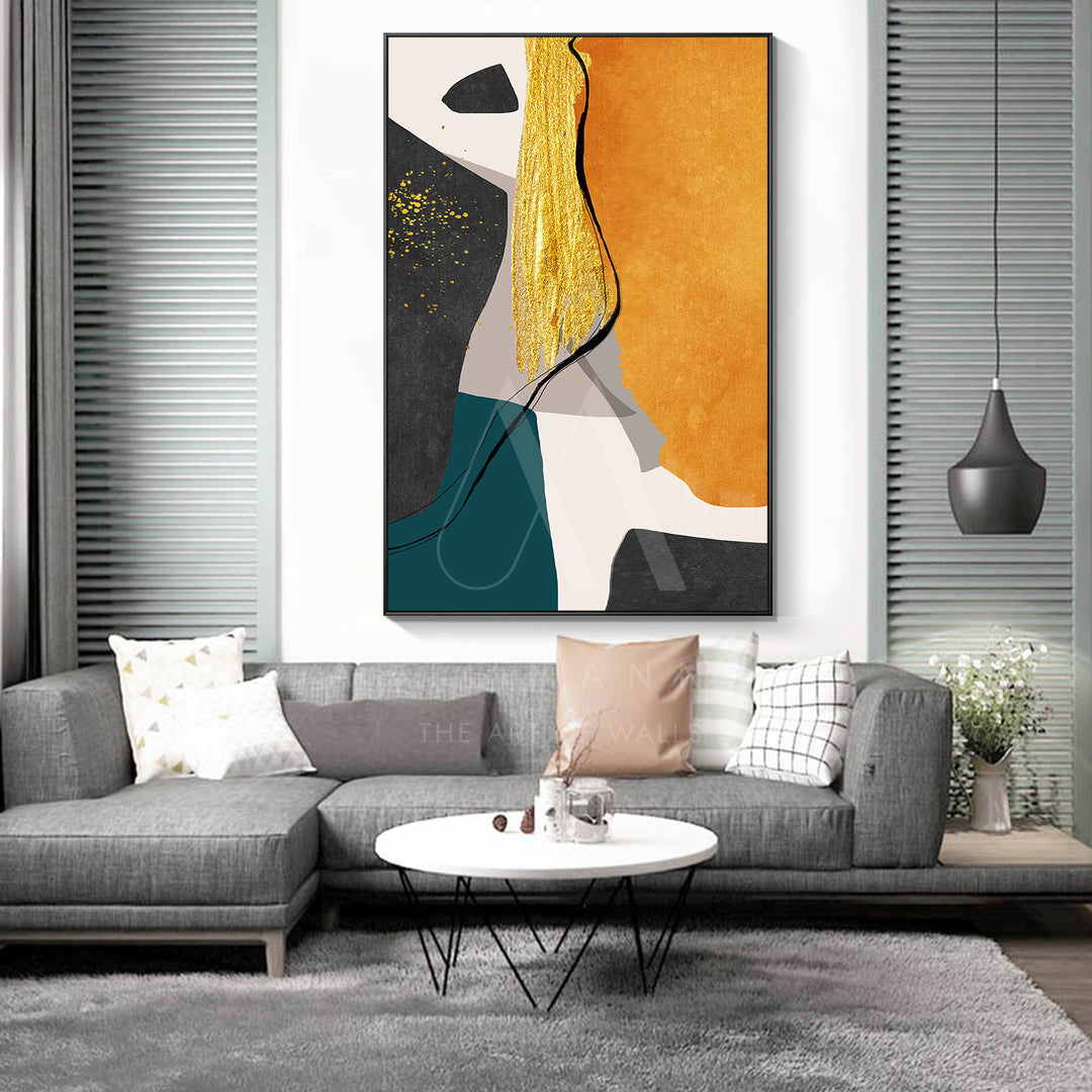 Gold Delight Abstract Wall Art