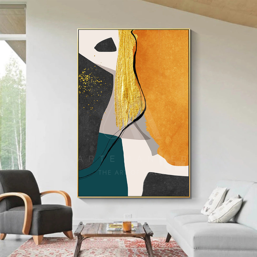Gold Delight Abstract Wall Art