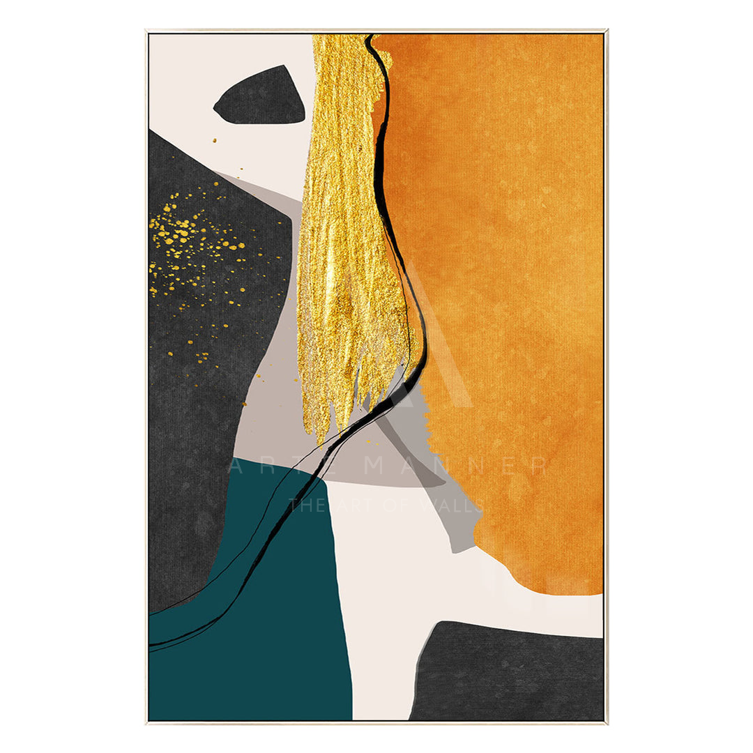 Gold Delight Abstract Wall Art