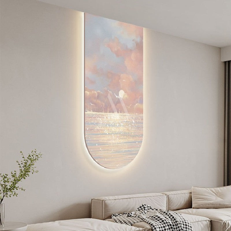 The Battle of Nature Modern LED Wall Art