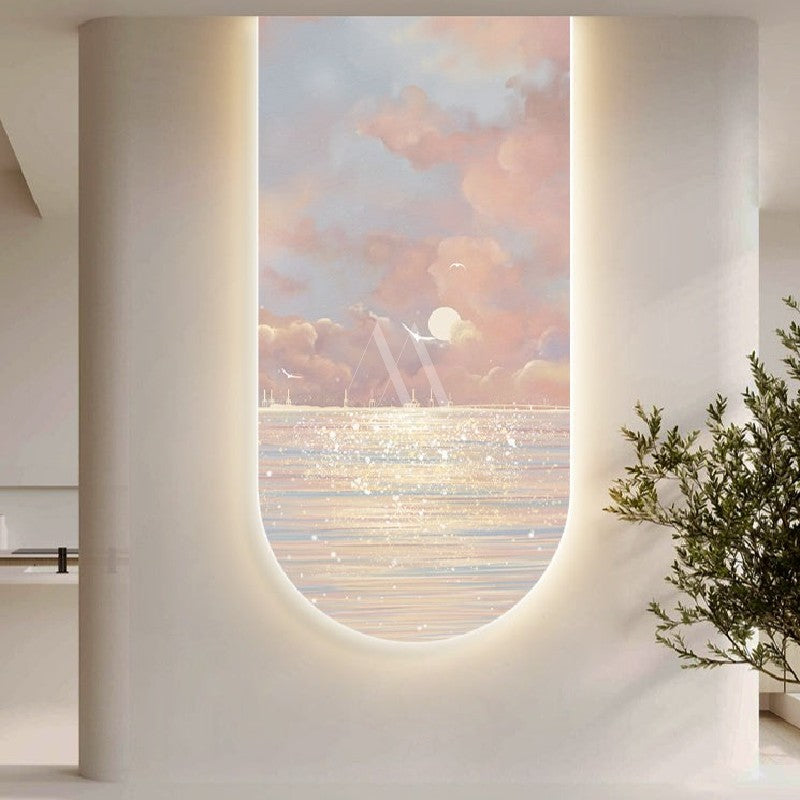 The Battle of Nature Modern LED Wall Art