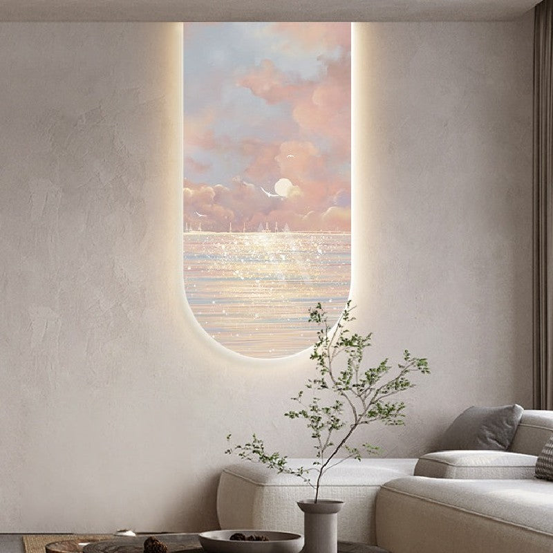 The Battle of Nature Modern LED Wall Art