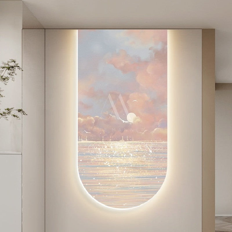 The Battle of Nature Modern LED Wall Art