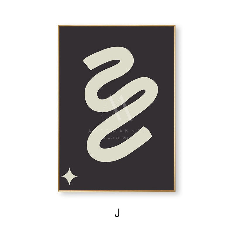 Squiggle Minimalist Wall Art