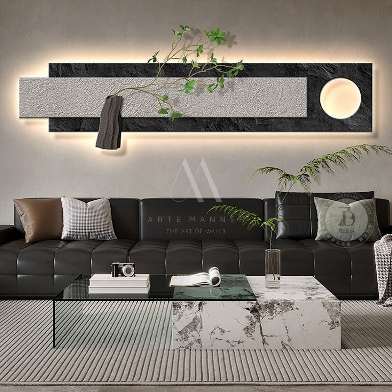 Moonlight Stroll Modern 3D LED Wall Art
