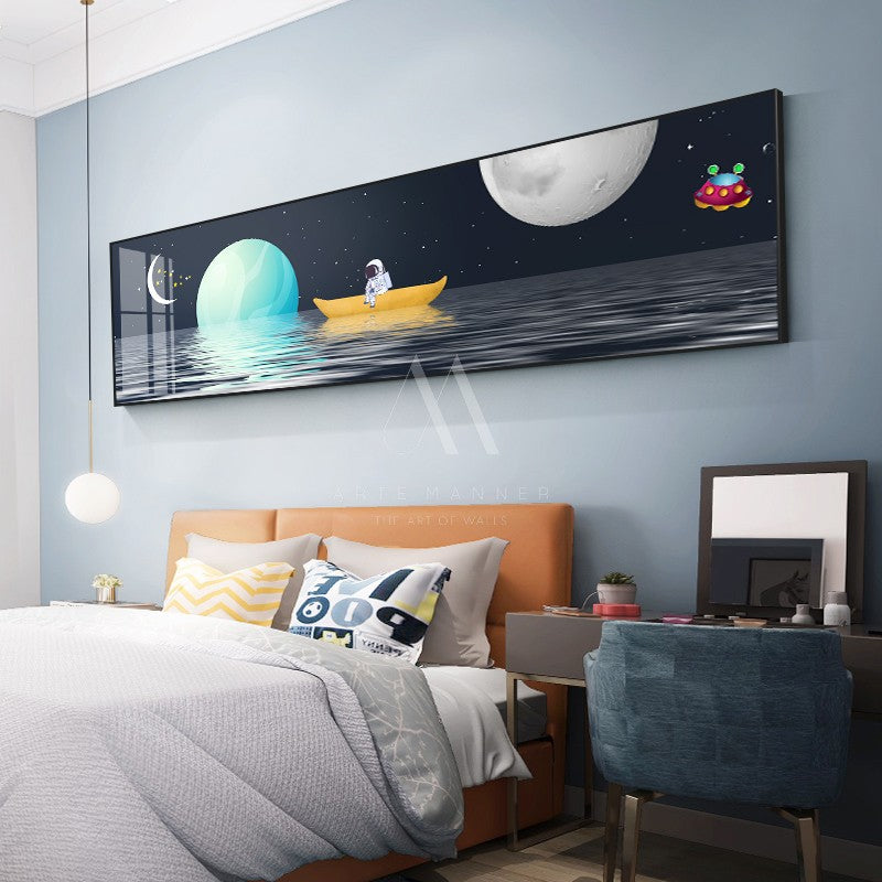 Running from the Earth Modern Wall Art