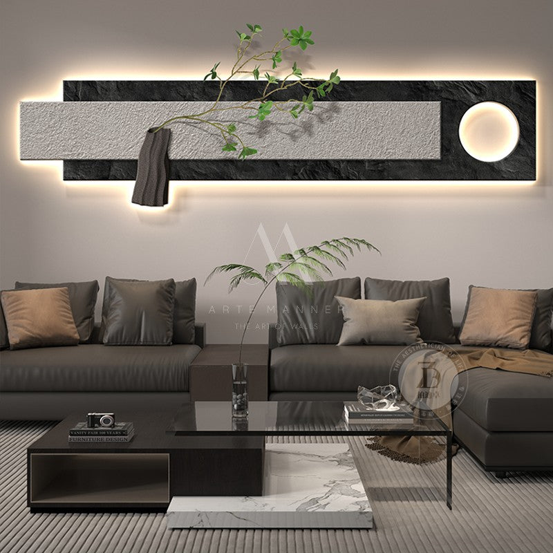 Moonlight Stroll Modern 3D LED Wall Art