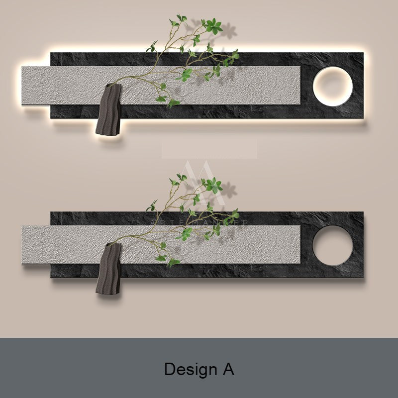 Moonlight Stroll Modern 3D LED Wall Art