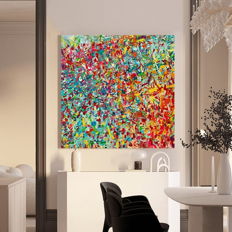 Confetti Modern Abstract Oil Painting