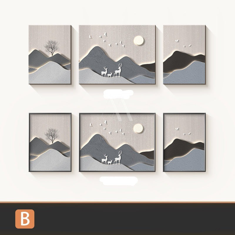 Grey Divide Modern 3D Wall Art (Set of 3)