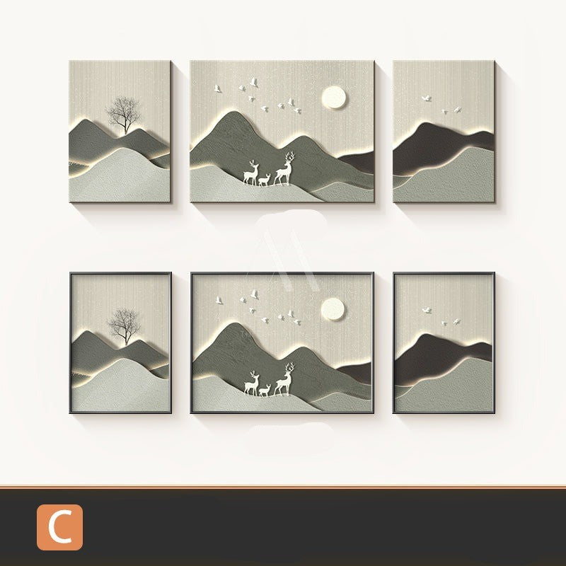 Grey Divide Modern 3D Wall Art (Set of 3)