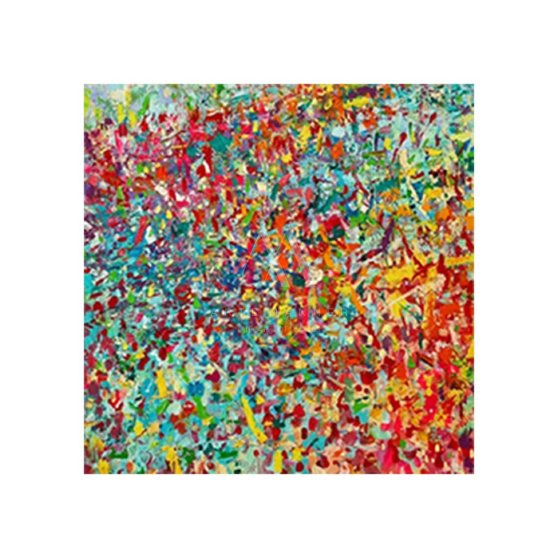 Confetti Modern Abstract Oil Painting