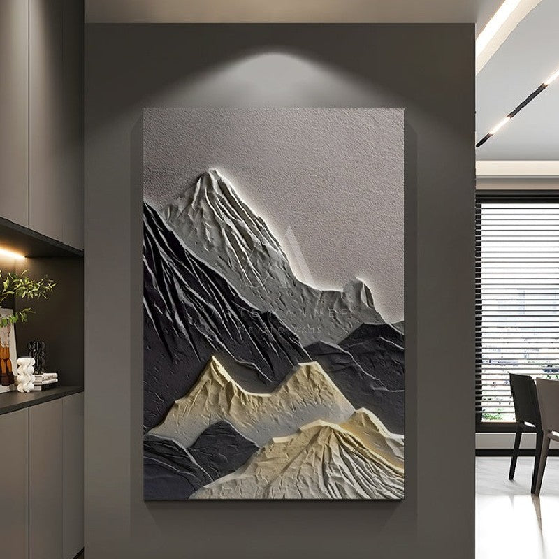 Illustration of the Mountain Modern 3D Wall Art