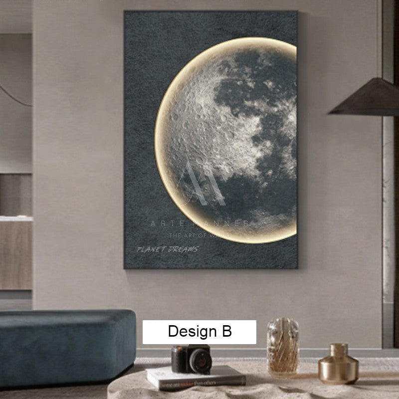 Moonscape 3D LED Wall Art