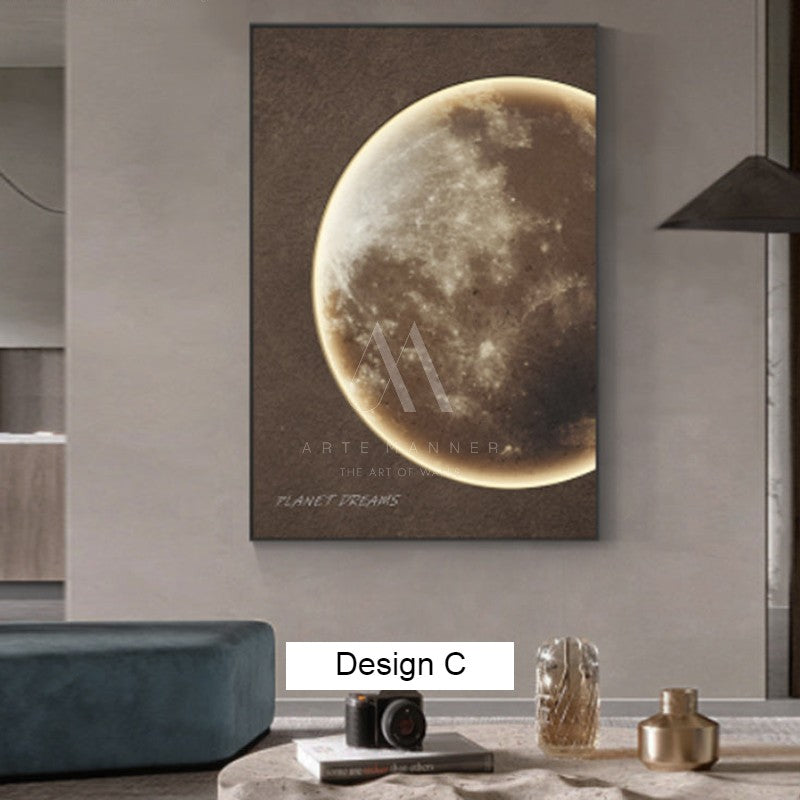 Moonscape 3D LED Wall Art