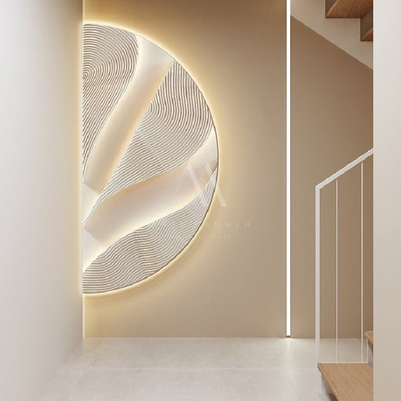 Love and the Mountain Modern 3D LED Wall Art