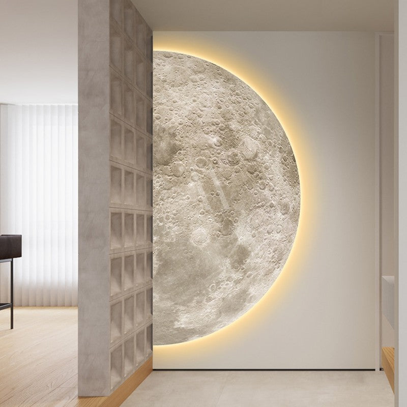 Half Moon 3D LED Wall Art