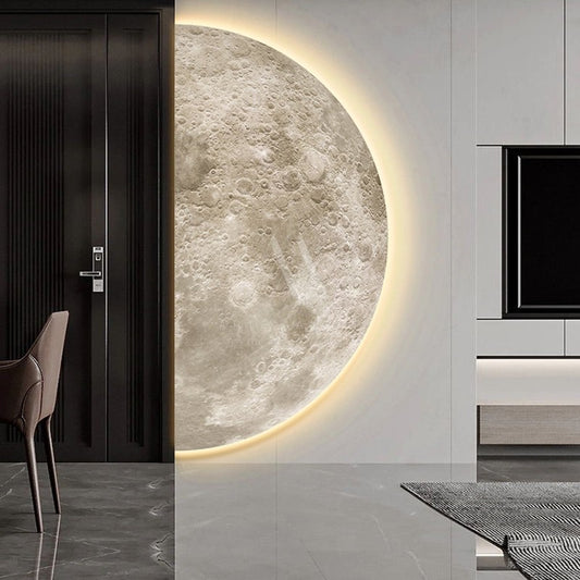 Half Moon 3D LED Wall Art