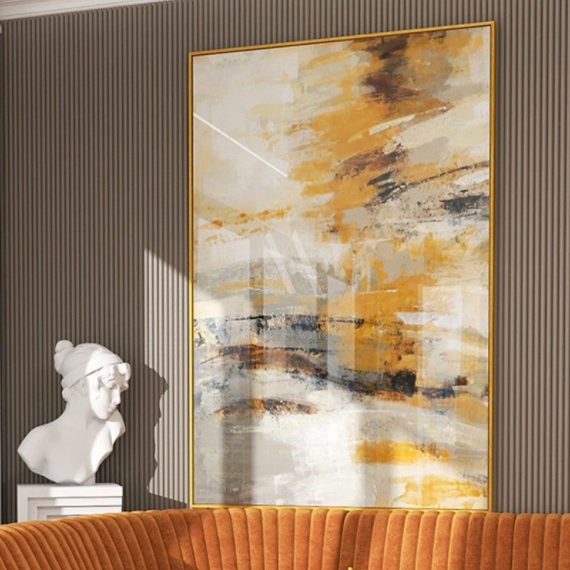 Golden Hypnosis Abstract Wall Art