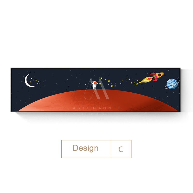 Running from the Earth Modern Wall Art