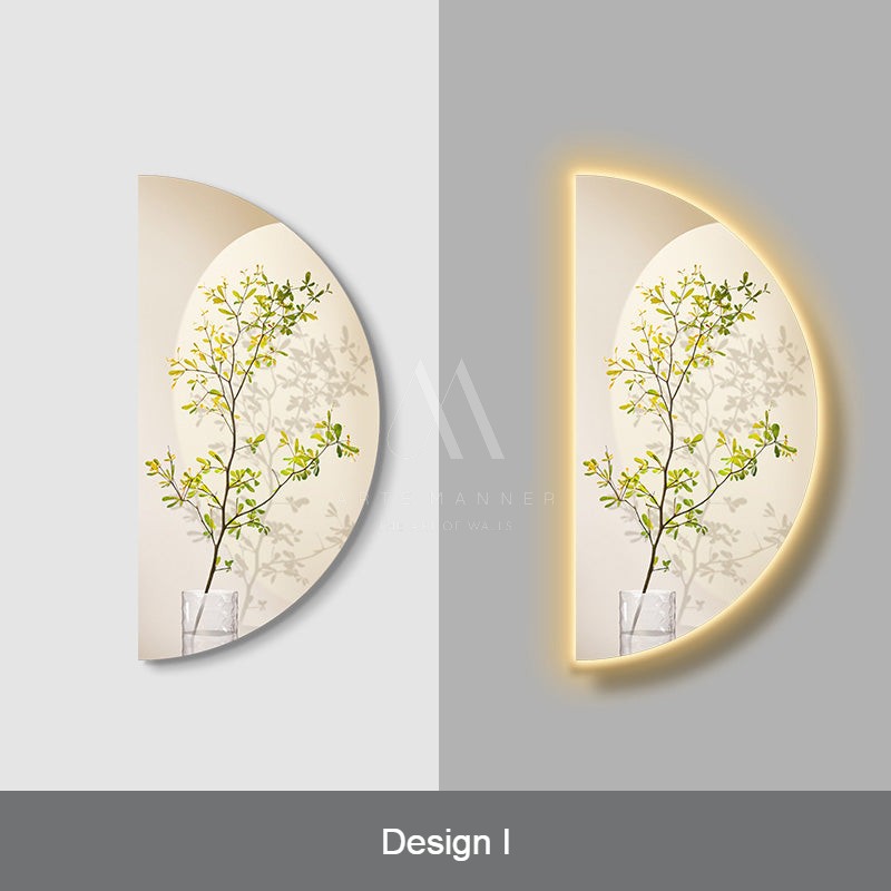 Half Moon 3D LED Wall Art