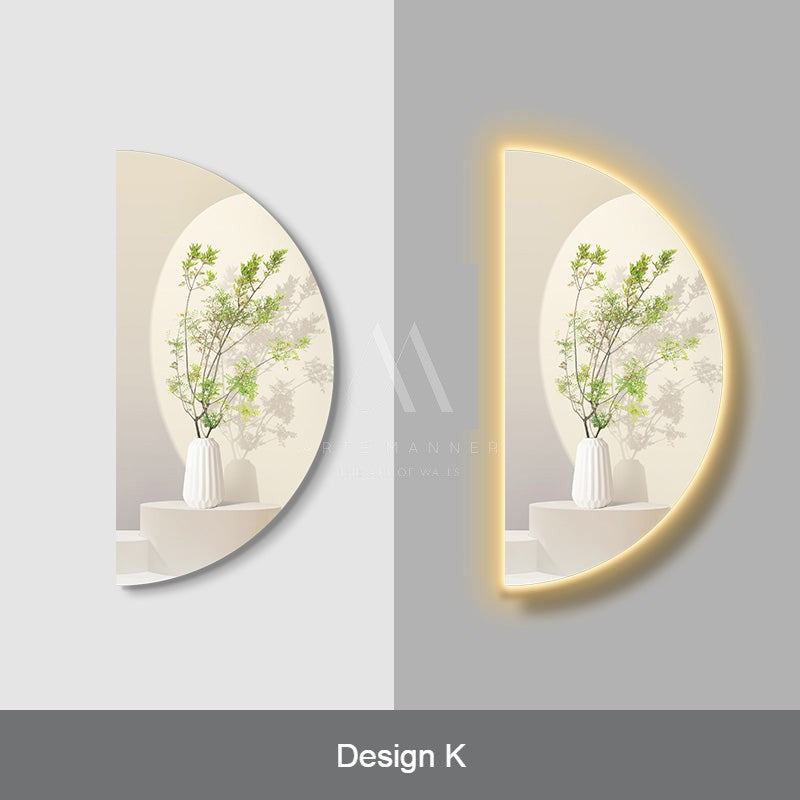 Half Moon 3D LED Wall Art