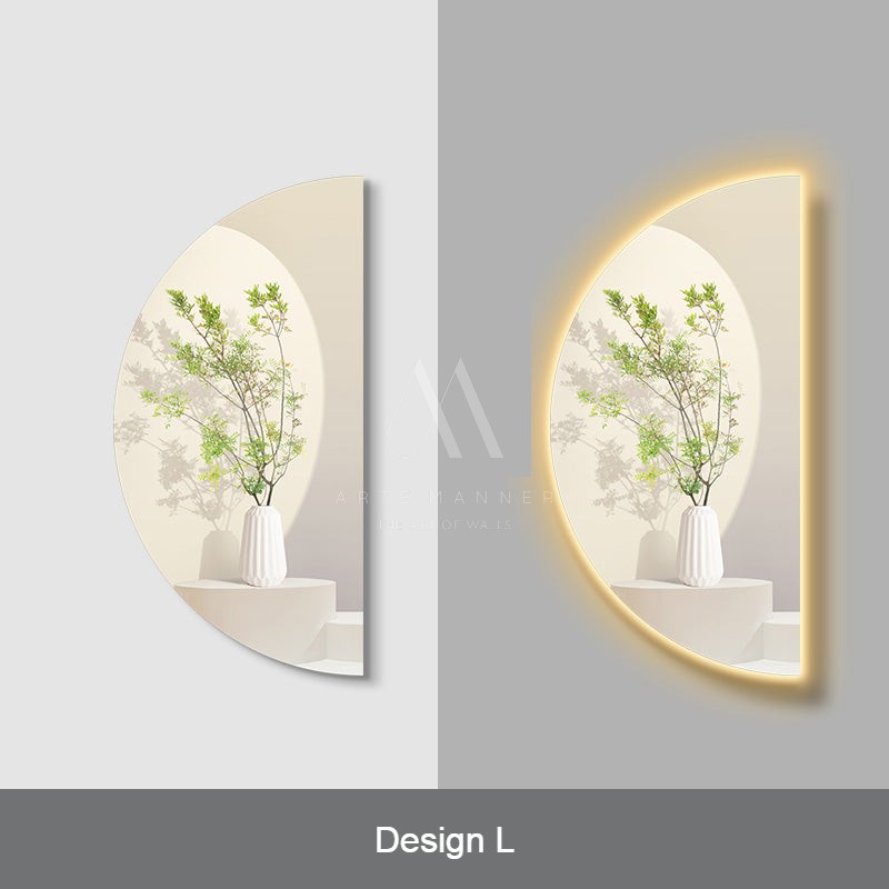 Half Moon 3D LED Wall Art