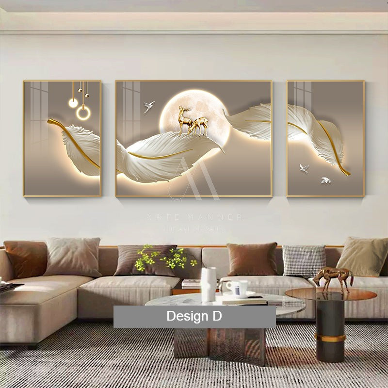 Modern Maze Modern Wall Art (Set of 3)