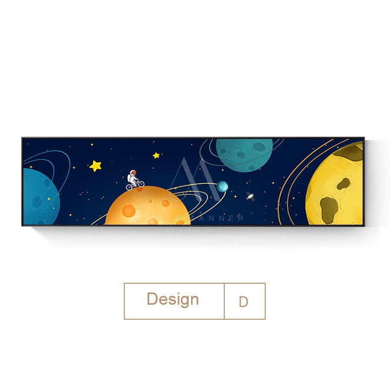 Running from the Earth Modern Wall Art