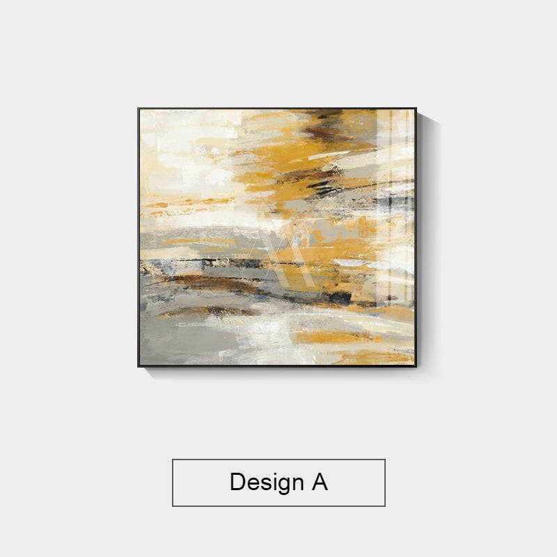 Golden Hypnosis Abstract Wall Art