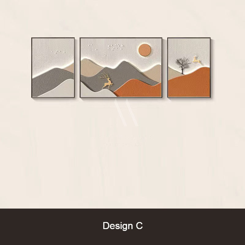 Sweet Escape Modern 3D Wall Art (Set of 3)