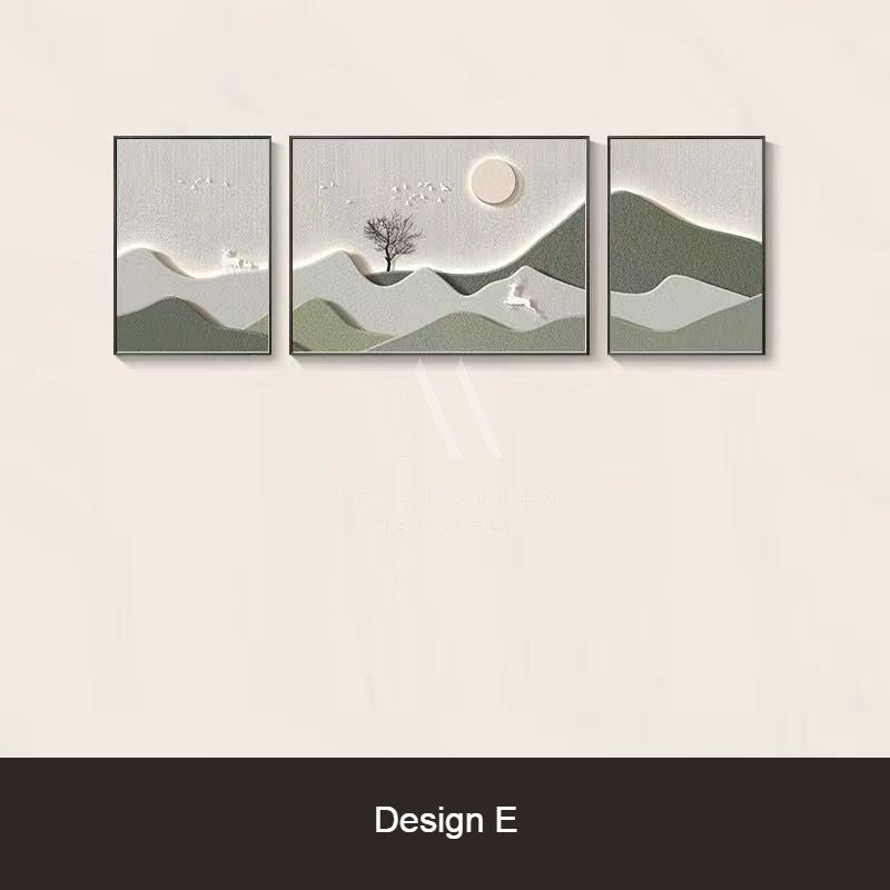 Sweet Escape Modern 3D Wall Art (Set of 3)