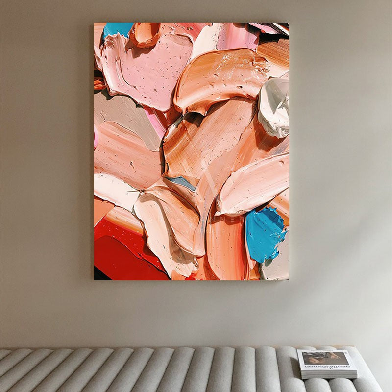 Scarlet Modern Abstract Oil Painting